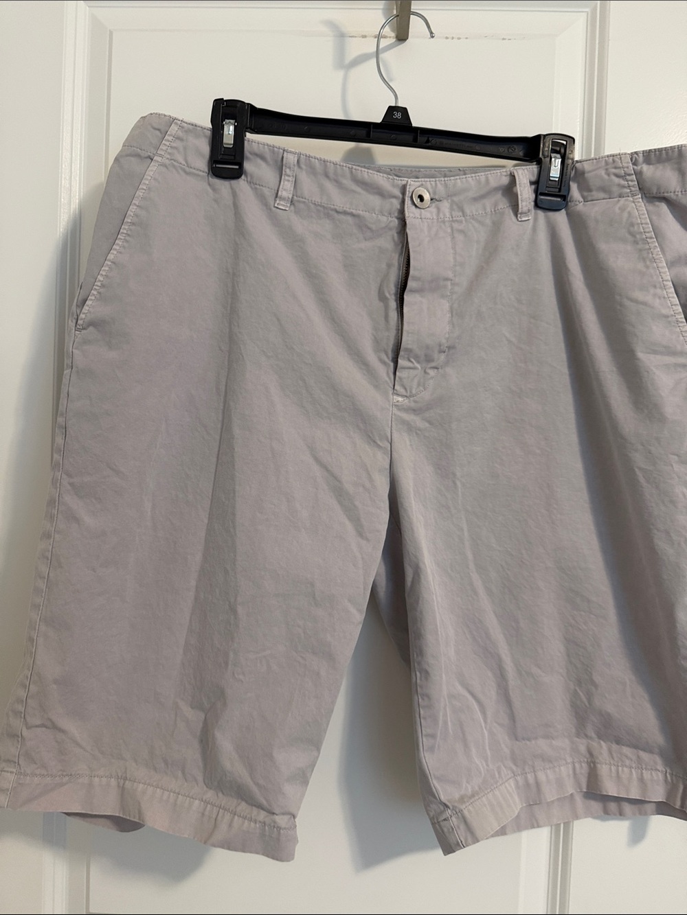 Calvin Klein Light Gray Flat Front Shorts